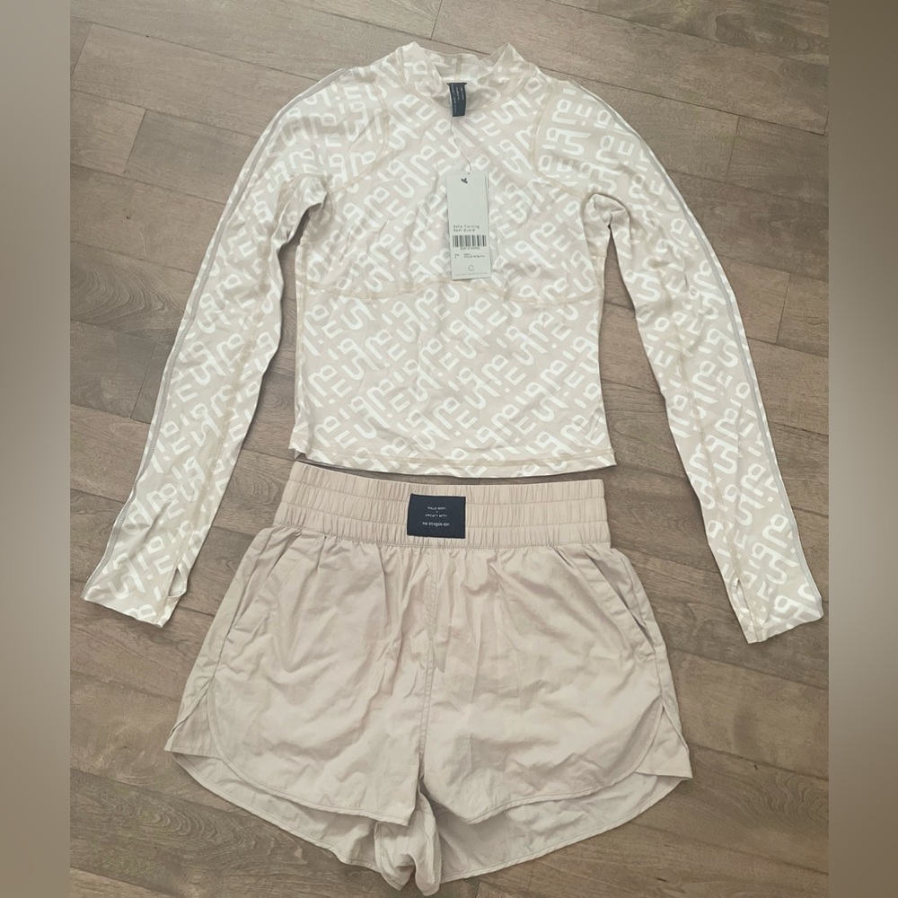 Halley Berry x Sweaty Betty-Leticia training shorts and Sofia training rash hard